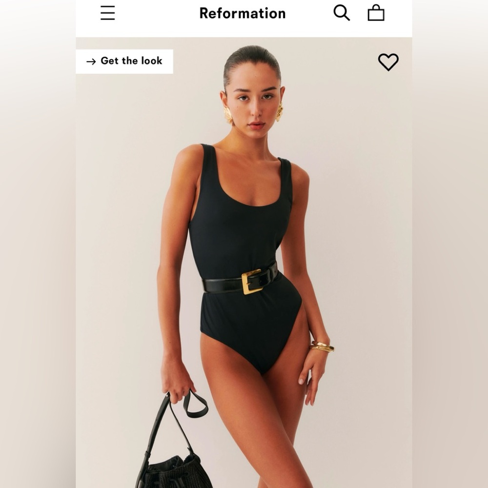 Reformation Victoria One piece swimsuit 
New with tags attached.  Size small